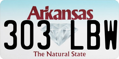 AR license plate 303LBW