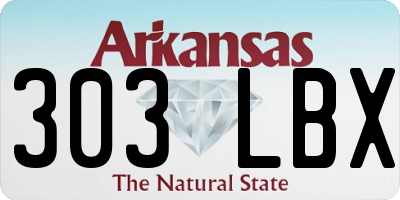 AR license plate 303LBX