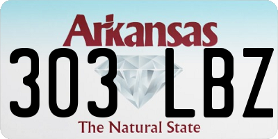 AR license plate 303LBZ