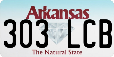 AR license plate 303LCB