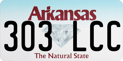 AR license plate 303LCC