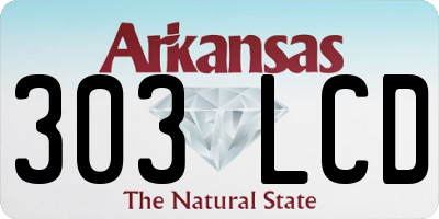 AR license plate 303LCD