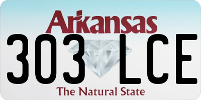 AR license plate 303LCE