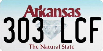 AR license plate 303LCF
