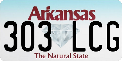 AR license plate 303LCG