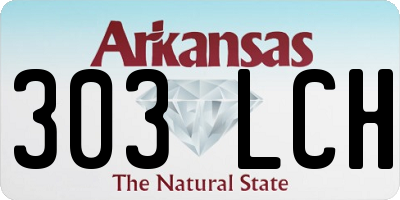 AR license plate 303LCH