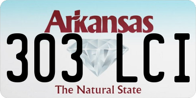 AR license plate 303LCI