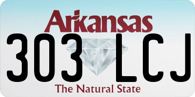 AR license plate 303LCJ