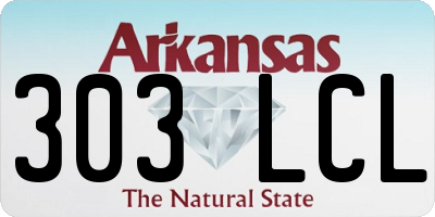 AR license plate 303LCL