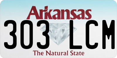 AR license plate 303LCM