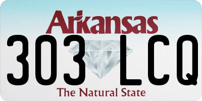 AR license plate 303LCQ