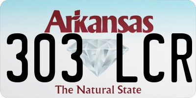 AR license plate 303LCR