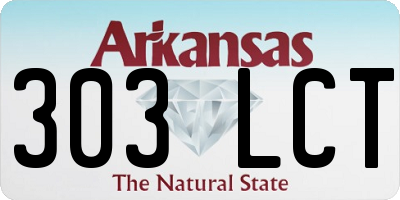 AR license plate 303LCT