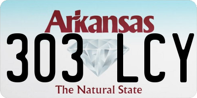 AR license plate 303LCY