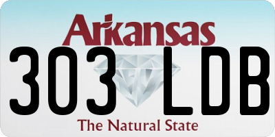 AR license plate 303LDB