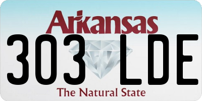 AR license plate 303LDE