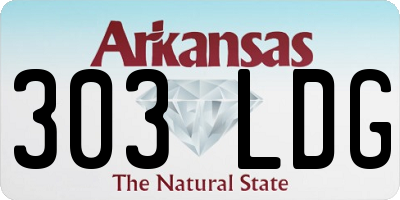 AR license plate 303LDG