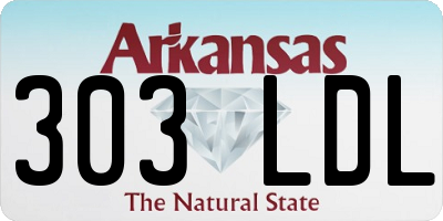 AR license plate 303LDL