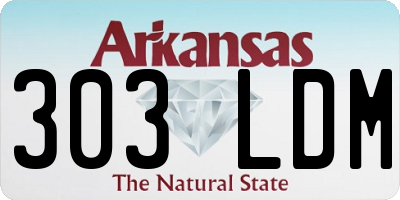AR license plate 303LDM