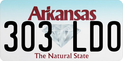 AR license plate 303LDO