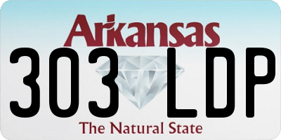 AR license plate 303LDP