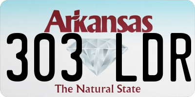 AR license plate 303LDR