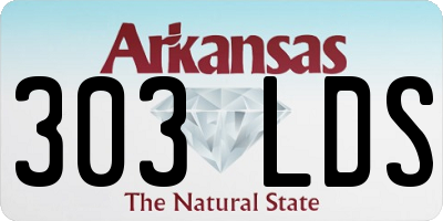 AR license plate 303LDS