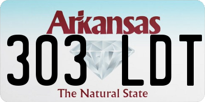 AR license plate 303LDT