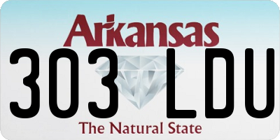AR license plate 303LDU