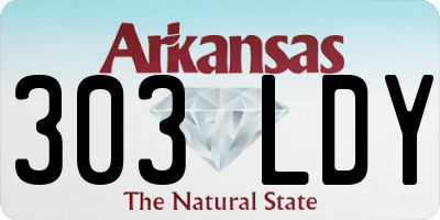AR license plate 303LDY