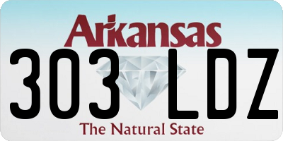 AR license plate 303LDZ