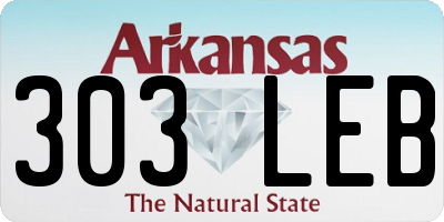 AR license plate 303LEB