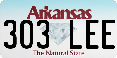 AR license plate 303LEE
