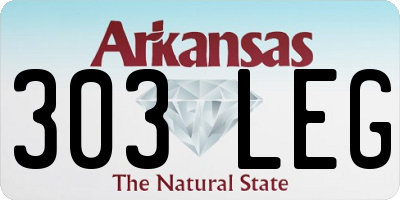 AR license plate 303LEG