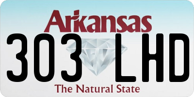 AR license plate 303LHD