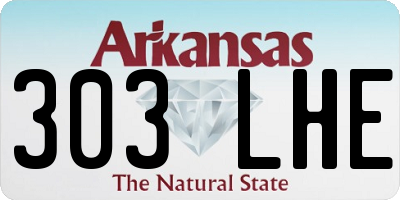 AR license plate 303LHE