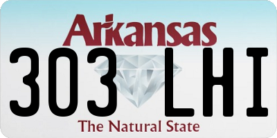 AR license plate 303LHI
