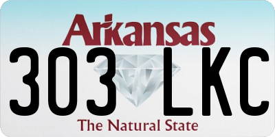 AR license plate 303LKC