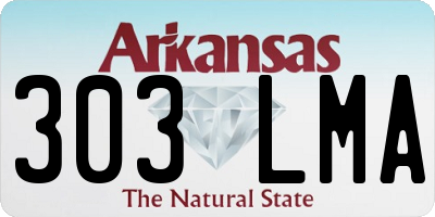 AR license plate 303LMA