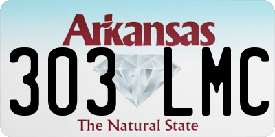 AR license plate 303LMC