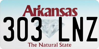 AR license plate 303LNZ