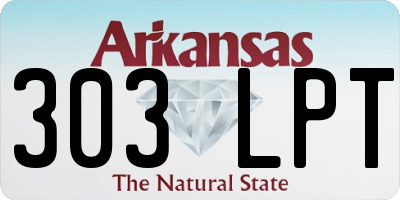 AR license plate 303LPT