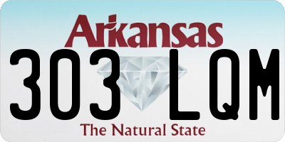 AR license plate 303LQM