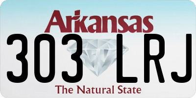 AR license plate 303LRJ