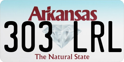 AR license plate 303LRL