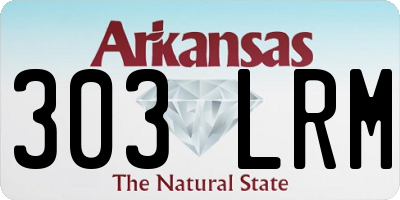 AR license plate 303LRM