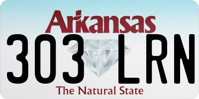 AR license plate 303LRN