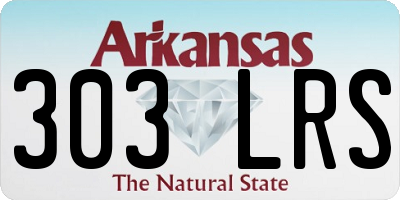 AR license plate 303LRS