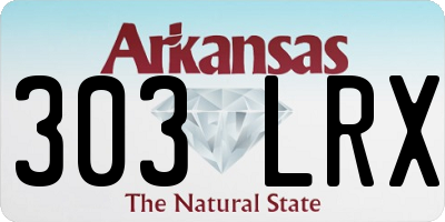 AR license plate 303LRX