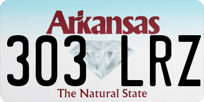 AR license plate 303LRZ